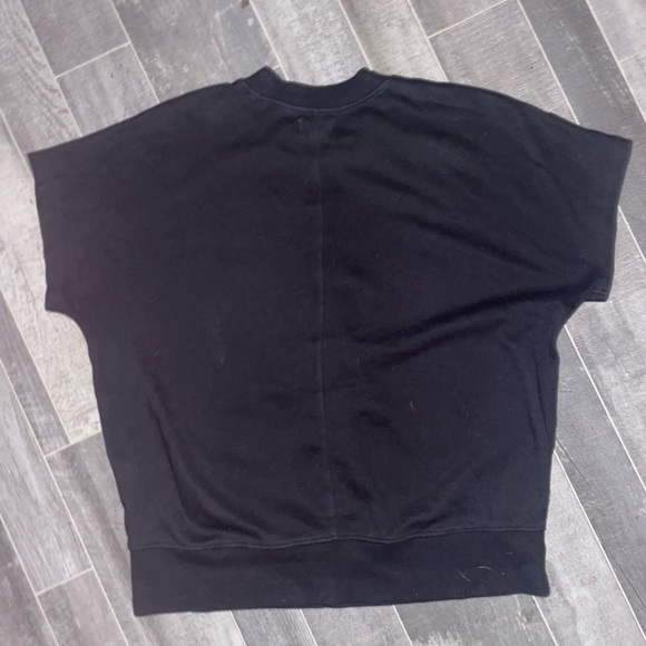 Pact Crew Neck Short Sleeve Sweatshirt Organic Cotton Size Medium Black - Picture 5 of 5